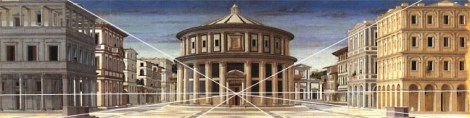 Single point perspective was critical to the way Renaissance architects and thinkers conceptualized space