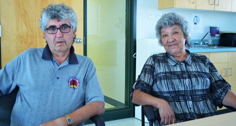 Elizabeth elders Archie Collins and Lydia Cardinal