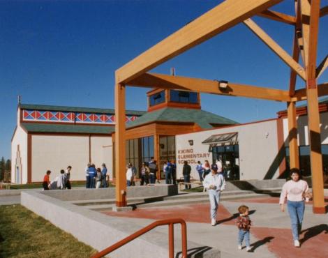 Early image of the school entry (courtesy of Bruce Koliger)