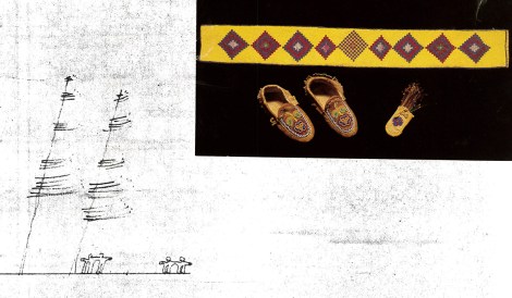 Research images and inspirational sketch by Yoshi Natsuyama