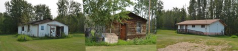 Abandoned buildings at Gift Lake