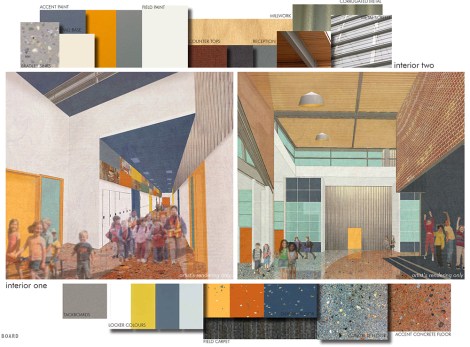 Interior colour finishes. Image used with permission by Group2 Architecture and Interior Design.