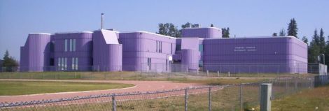 Diamond Jenness Secondary School, Hay River, NWT. Design by Douglas Cardinal Architect. (Image Source)