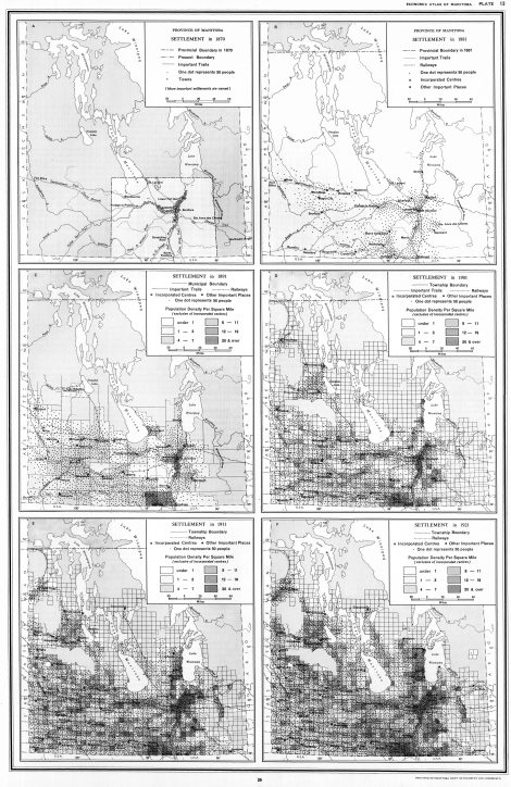 1870-1921 Settlement Patterns Manitoba